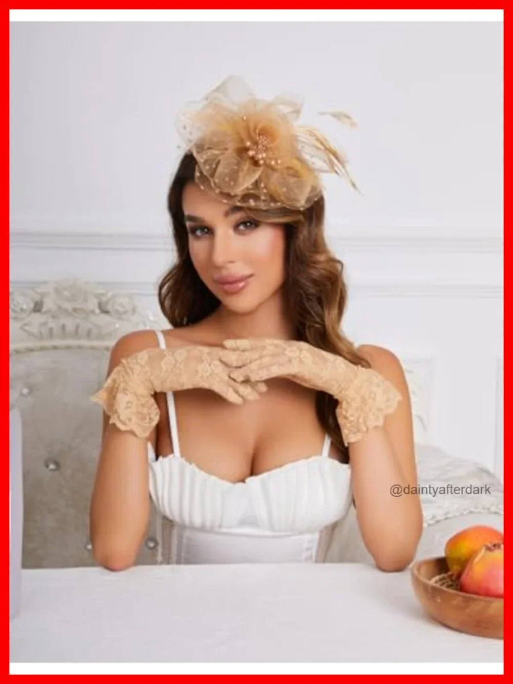 Fascinator Hat Clip Wedding Cocktail Tea Party Headwear Set with Short Lace